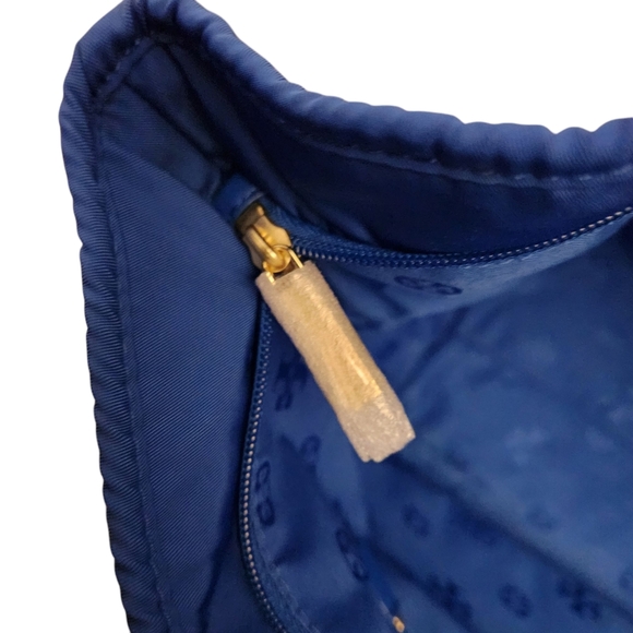 Tory Burch Blue Macaw Nylon Quilted Tote NWT - Picture 6 of 11